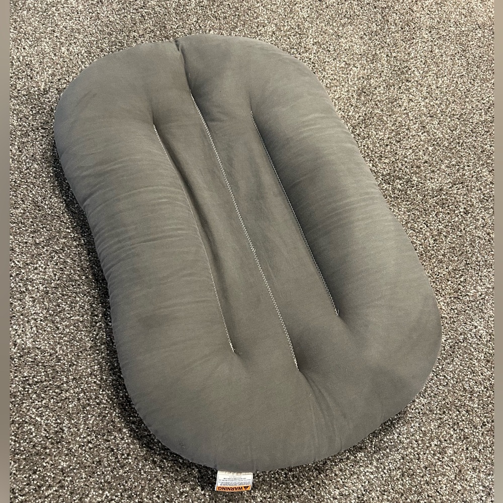Snuggle Me Organic Infant Lounger in Slate Grey